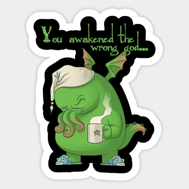 Cthulhu woke up Sticker by MauroPeroni